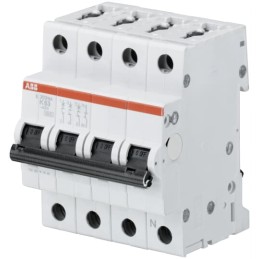 1 pcs - ABB System Pro M Compact S200 MCB, 3P+N, 32A Curve K