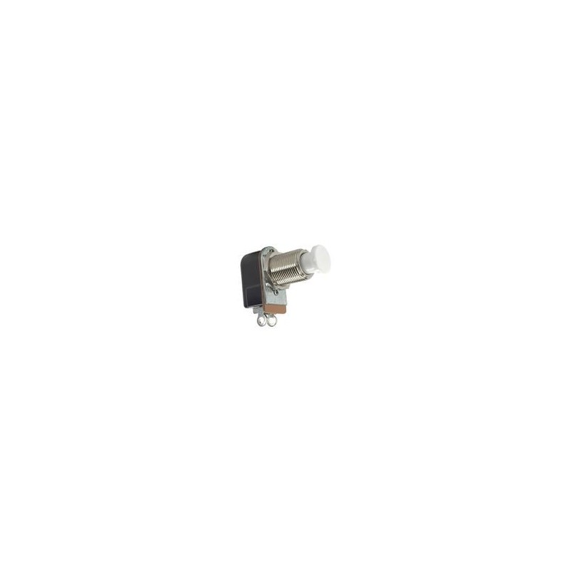 1 pcs : P27F-BL - Pushbutton Switches 1-pole, OFF - (ON), 3A/6A/ 3/4A 250VAC/125VAC/125VAC not HP rated, Non-Illuminated Black P