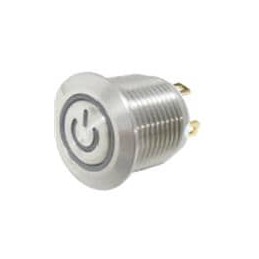1 pcs : MPB16-A3FP-1-JR-0V - Pushbutton Switches