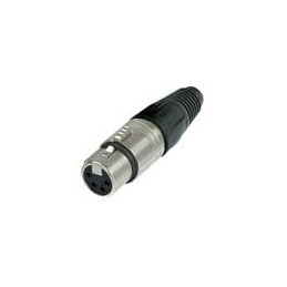 1 pcs : NC4FX - XLR Connectors 4C FEMALE NICKEL SILVER CONTACTS