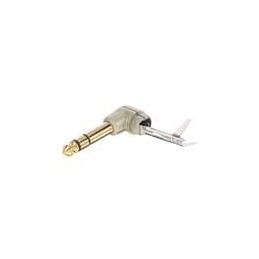 1 pcs : ACPS-TN-AU - Phone Connectors STEREO PHONE PLUG 1/4' RA, GOLD