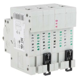 1 pcs - Eaton xEffect MCB, 4P, 32A Curve C, 230 - 400V AC, 6 kA Breaking Capacity