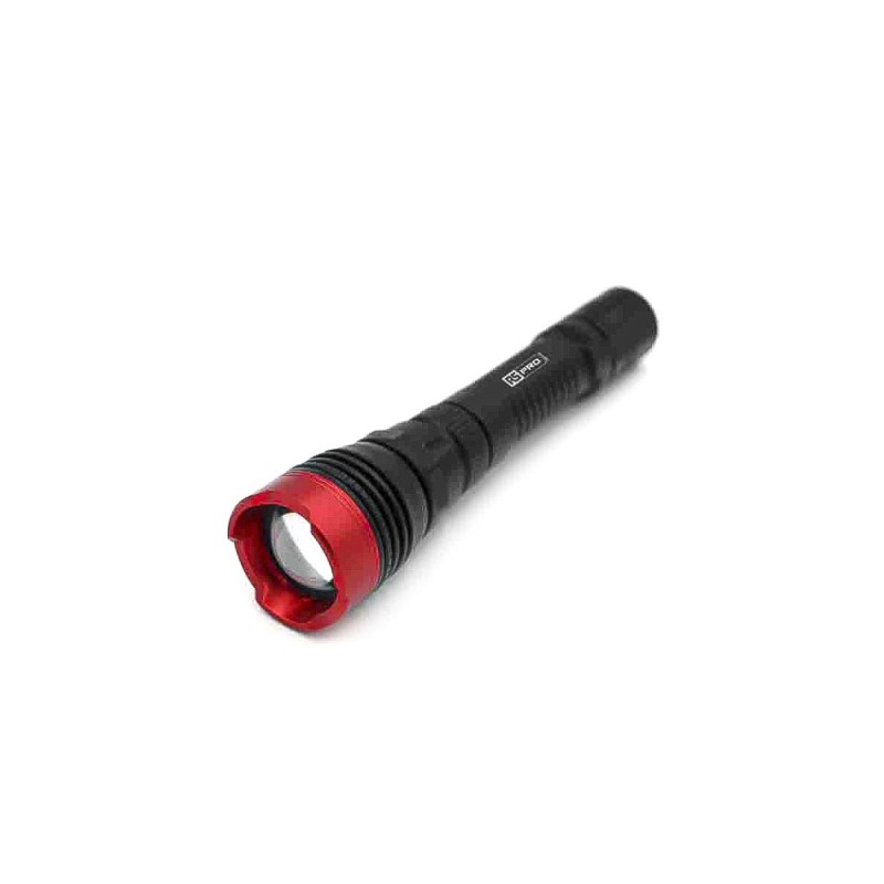 1 pcs - RS PRO F20R LED Torch Black, Red 250 lm, 150 mm