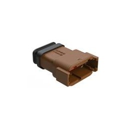 1 pcs : ATM04-12PD-SR1BN - Automotive Connectors 12 Pin Rec Pos D w/Strn Rlf