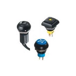 1 pcs : IPR1SAD5104 - Pushbutton Switches SPST OFF-ON 2A 125VAC