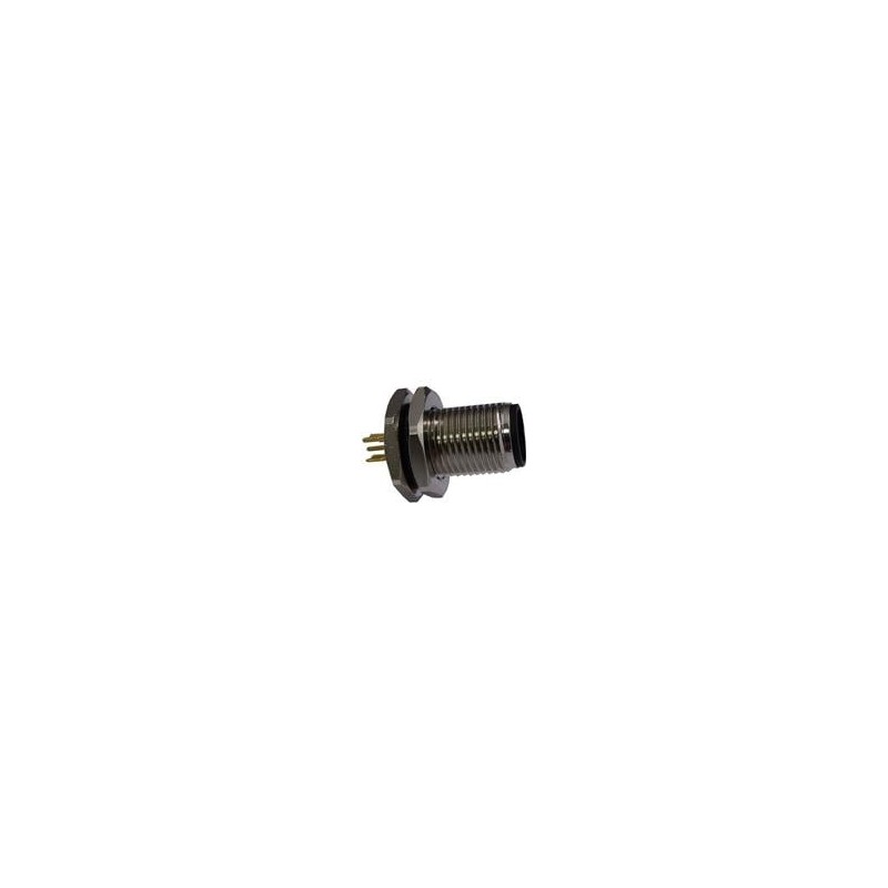 1 pcs : SS-12000-004 - Circular Metric Connectors M12 A-Code Male Receptacle 5Contacts