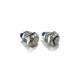 1 pcs : MAV0120/3D1BL024 - Pushbutton Switches 12mm MiniVandal Rest SS BLUE DOT 24V