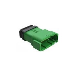 1 pcs : ATM04-12PC-SR1GN - Automotive Connectors 12 Pin Rec Pos C w/Strn Rlf