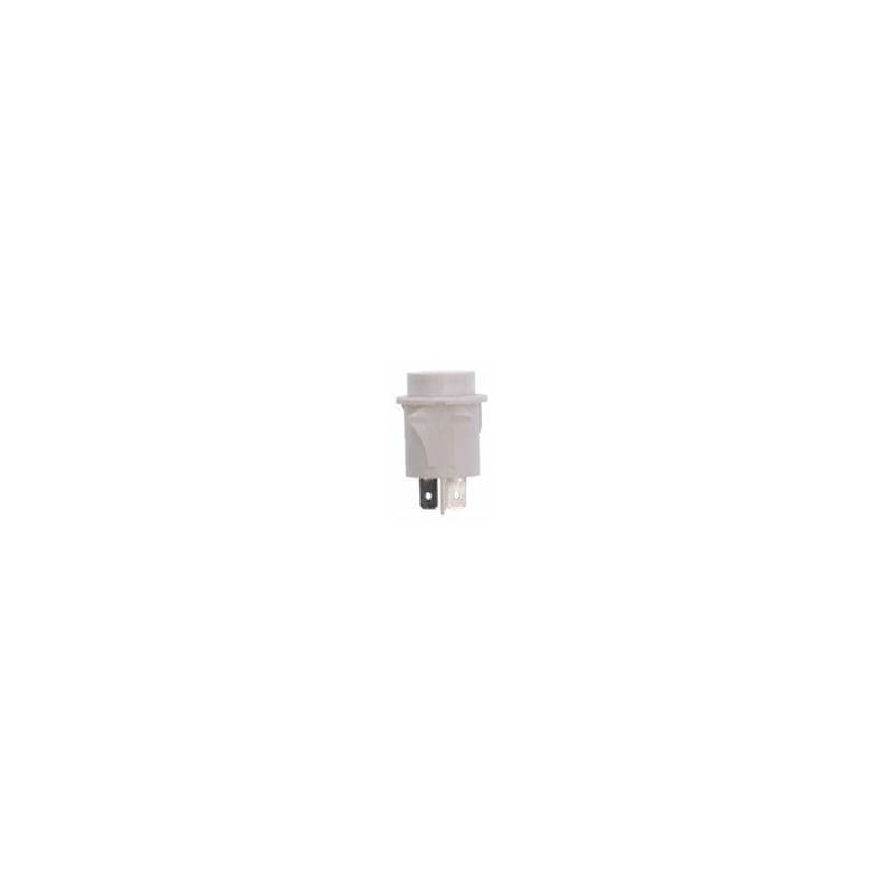 1 pcs : PR144C2200 - Pushbutton Switches Pushbutton 6.3mm terminal tabs, 1 Pole Off-(On), 16A 125VAC, White Body Color, White Ac