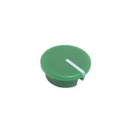 1 pcs : 450-CP194 - Knobs & Dials GREEN CAP 12.3mm