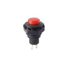 1 pcs : R13-502A-05-BR - Pushbutton Switches SPST OFF-(ON) RED