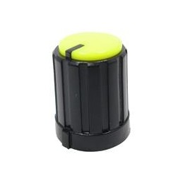 1 pcs : 450-3022 - Knobs & Dials YELLOW .52'D X .65'H