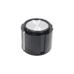 1 pcs : PN-31B1/6.4 - Knobs & Dials Black Knob Black .75D X .63H