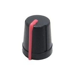 1 pcs : 450-4761 - Knobs & Dials SOFT TCH D SH BK/RD