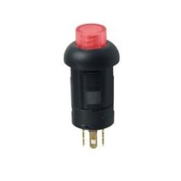 1 pcs : PS001-N11NAWURXX - Pushbutton Switches PUSH SW 0.1A/30VDC SPST RED LED