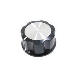 1 pcs : RN-99C-BS/6.4 - Knobs & Dials Black Knob 1.29D X .63H
