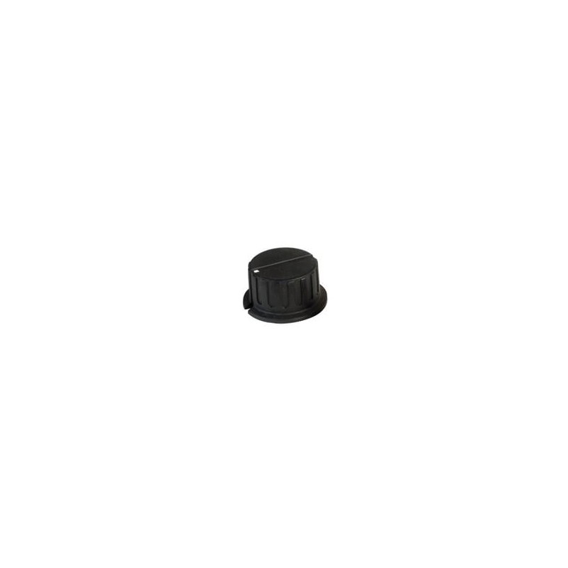 1 pcs : PN-38A/6.4 - Knobs & Dials Black Knob Black 1.37D X .71H