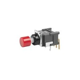 1 pcs : BB15AH-FC - Pushbutton Switches SPDT ON-(ON) R/A RED