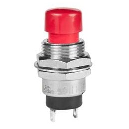 1 pcs : SB4011NOHC-2C - Pushbutton Switches SPST OFF-(ON) NO 3A RED CAP