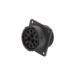 1 pcs : RTS018N103S03 - Standard Circular Connector Receptacle, Square Flange, 13 (10+3 COAX) Position, Female, Shell Size 18, w