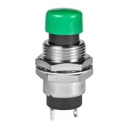 1 pcs : SB4011NOH-2F - Pushbutton Switches SPST OFF(ON) SOLDER LUG 3A .394 GRN CAP