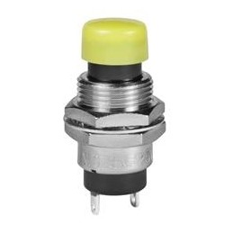 1 pcs : SB4011NOH-2E - Pushbutton Switches SPST OFF(ON) SOLDER LUG 3A .394 YLLW CAP