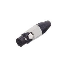 1 pcs : AX3FB8M-AU - XLR Connectors 3P SOCKET F PLUG BLKGLD W GRY MRK SLV