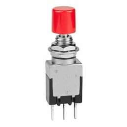 1 pcs : EB2011P-BC - Pushbutton Switches SPDT ON-(ON) 3A .315' CAP RED
