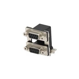 1 pcs : 2454917-2 - D-Sub Dualport Connectors D-SUB ,9 POS RCPT OVER 9 POS RCPT + SC