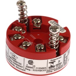 1 pcs - PR Electronics 5300 Temperature Transmitter Linear Resistance, RTD, Thermocouple, Voltage Input, 7.2 - 30 V dc