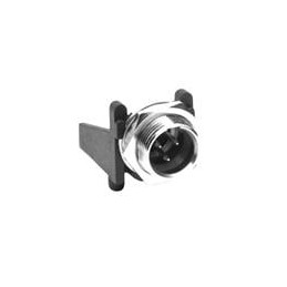 1 pcs : AG4MCC - XLR Connectors 4 Pole Mini XLR Chassis Mount G Type Male Machined Contacts Nickel Finish