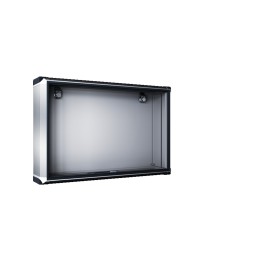 1 pcs - Rittal CP Series RAL 7024 Aluminium Command Panel, 400mm H, 520mm W, for Use with CP Series