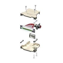 1 pcs : 173111-0221 - D-Sub Backshells 9C LOCKABLE STRAIGHT ONLY