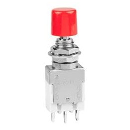 1 pcs : EB2011-BC - Pushbutton Switches SPDT ON(ON) RED CAP
