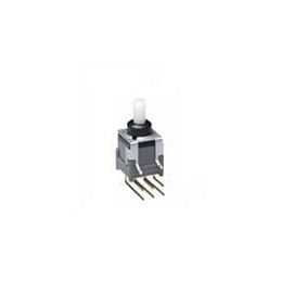 1 pcs : BB25AH - Pushbutton Switches DPDT ON-(ON) RIGHT ANGL PC .4VA
