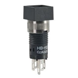 1 pcs : HB15SKW01 - Pushbutton Switches SPDT ON-(ON) SQ