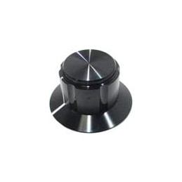1 pcs : 450-MAS72 - Knobs & Dials FLUTED 1.14' D BLACK