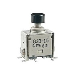 1 pcs : G3B15AB-XA - Pushbutton Switches SPDT ON-(ON) BLK