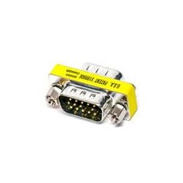1 pcs : GCHDLP15M15M - D-Sub Adapters & Gender Changers Mini Gender Changer 15P HD Male-Male
