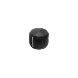 1 pcs : KD1250B1/4 - Knobs & Dials BLK AL 1.25' IND LN