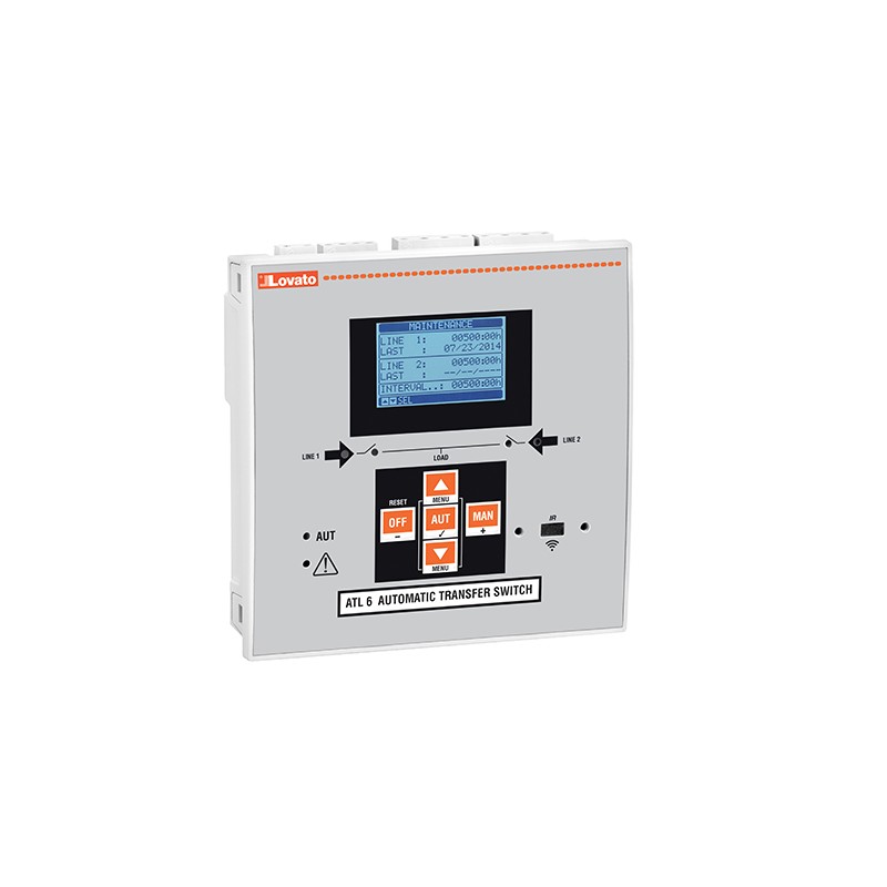 1 pcs - Lovato ATL Series Controller for Use with 2 Power Sources With Three Phase Control, Relay Output, 6-Input, Digital Input