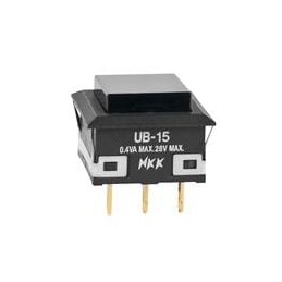 1 pcs : UB15KKG01N-A - Pushbutton Switches SPDT ON-(ON) BLACK