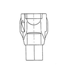 1 pcs : 7282702010 - Automotive Connectors CONN 2P 090 II DARK GRY