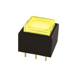 1 pcs : L-ML1PNY3Y3R - Pushbutton Switches PUSH SW 100mA/1.5VDC SPST YELLOW/RED LED