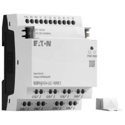 1 pcs - Eaton EasyE4 Series Logic Module, 12 V dc, 24 V dc Supply, Relay Output, 8-Input, Digital Input