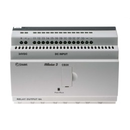 1 pcs - Crouzet Millenium 3 Series Logic Module, 24 V dc Supply, Relay Output, 18-Input, Analogue, Digital Input