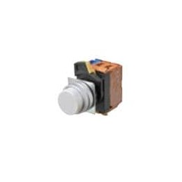 1 pcs : A22NN-MPA-NGA-G100-NN - Pushbutton Switches Assm, Flt, BM Bzl, Gren, 1 NO