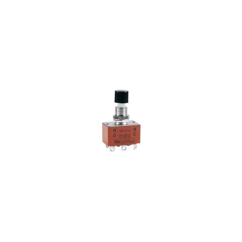 1 pcs : SB61A - Pushbutton Switches DPDT ON-(ON) SOLD LG SOLDER LUG