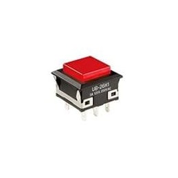 1 pcs : UB16KKW015C-CC - Pushbutton Switches SPDT ON-ON RED
