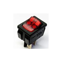 1 pcs : GRL-4011-1600 - Rocker Switches SPST 16A ILLUM RED